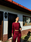 Sadie Poncuk Detaylı İkili Takım 3745 BORDO