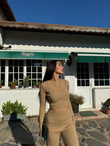 Sadie Poncuk Detaylı İkili Takım 3745 VİZON