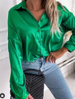 Saten Gömlek YEŞİL
