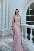 Selis Straplez Fiyonk Detay Abiye 1150