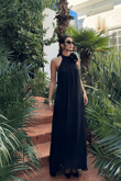 Sezen Gül Detay Şifon Abiye 9351 SİYAH