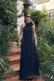 Sezen Gül Detay Şifon Abiye 9351 SİYAH