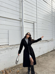 Sheila Kaşe Oversize Kaban 2985 SİYAH