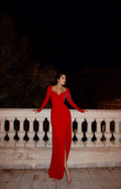 Shena Simli Kol Detay Abiye 583039 KIRMIZI
