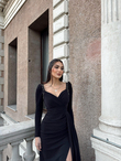 Shena Simli Kol Detay Abiye 583039 SİYAH