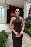 Stella Payetli Çapraz Yaka Abiye 1074