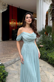 Tamara Düşük Omuz Degaje Abiye 1186