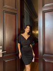 Thila Kemerli Kalem Elbise 581825 SİYAH F10X