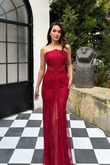 Valeria Güpürlü Transparan Abiye 1181