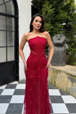 Valeria Güpürlü Transparan Abiye 1181