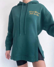 Yazı Detay Yırtmaçlı Sweat-4061