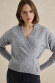 ANVELOP TRİKO HIRKA GRİ