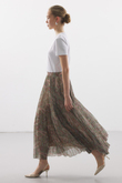 BLOOM PİLİSELİ ETEK FLORAL