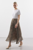 BLOOM PİLİSELİ ETEK FLORAL
