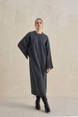 CHIC TRİKO ELBİSE GRİ