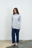 DİK YAKA COSY KAZAK GRİ