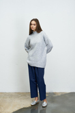 DİK YAKA COSY KAZAK GRİ