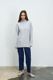 DİK YAKA COSY KAZAK GRİ