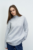 DİK YAKA COSY KAZAK GRİ
