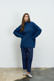 DİK YAKA COSY KAZAK LACİVERT
