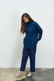 DİK YAKA COSY KAZAK LACİVERT
