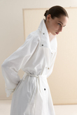 DİK YAKA OVERSIZE TRENÇKOT EKRU