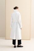 DİK YAKA OVERSIZE TRENÇKOT EKRU