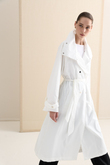 DİK YAKA OVERSIZE TRENÇKOT EKRU