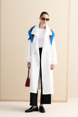 DİK YAKA OVERSIZE TRENÇKOT EKRU