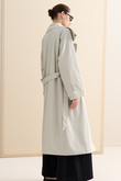 DİK YAKA OVERSIZE TRENÇKOT TAŞ