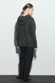 KAPÜŞONLU SWEAT TRİKO HIRKA ANTRASİT