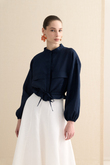 KETEN BOMBER CEKET LACİVERT