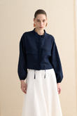 KETEN BOMBER CEKET LACİVERT