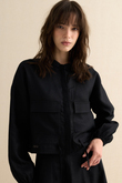 KETEN BOMBER CEKET SİYAH