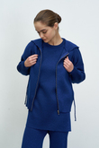 SİMLİ CROP HIRKA LACİVERT