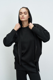 SİMLİ CROP HIRKA SİYAH