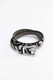 Wild Stripe Suni Deri Kemer Zebra Desen