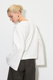 Yarasa Kol Oversize Bluz Ekru