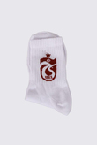CROPPED TENİS ÇORAP BORDO  LOGOLU