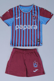 JOMA 24/25 ÇUBUKLU FORMA BORDO ŞORT BEBE SET