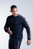 SWEAT 3 İPLİK BORDO MAVİ ŞERİTLİ