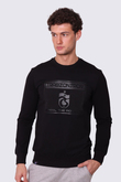 SWEAT BİSİKLET YAKA ÖNÜ SİLİKON TS BASKILI