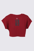 TSHİRT BİSİKLET YAKA 1967 BASKILI CROP