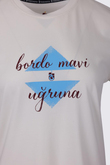 TSHİRT BİSİKLET YAKA BORDO MAVİ UĞRUNA