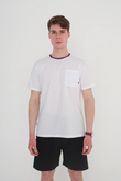TSHIRT BİSİKLET YAKA CEPLİ