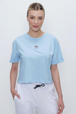 TSHİRT BİSİKLET YAKA CROP