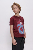TSHİRT BİSİKLET YAKA KABARTMA LOGO BASKILI