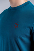 TSHİRT LOGO YAPRAK DESEN BASKILI