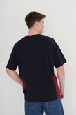 TSHIRT OMZU ÇİFT ÇİZGİLİ