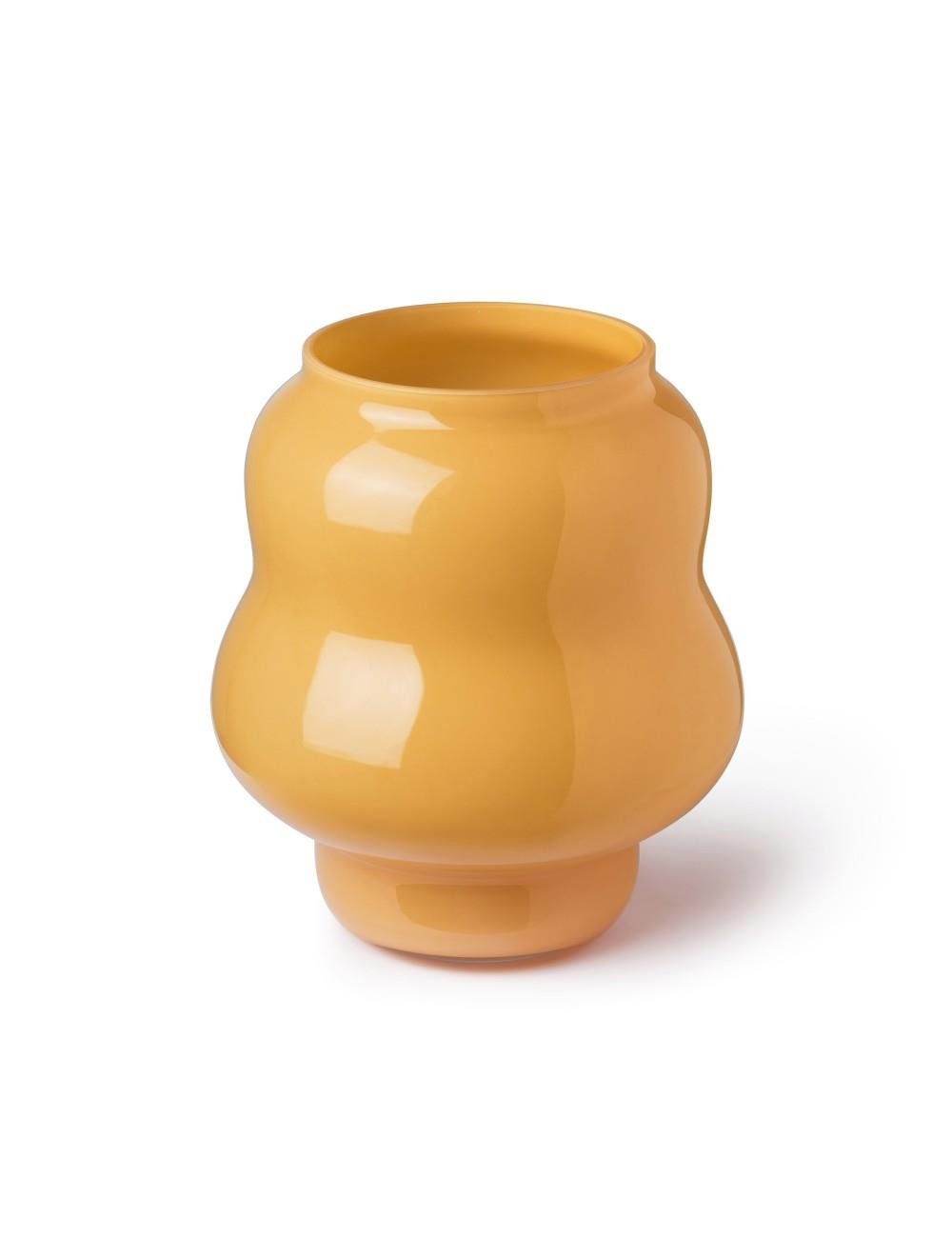 ABHİKA - ABHIKA VASE YURI CURVY BIG OCHER